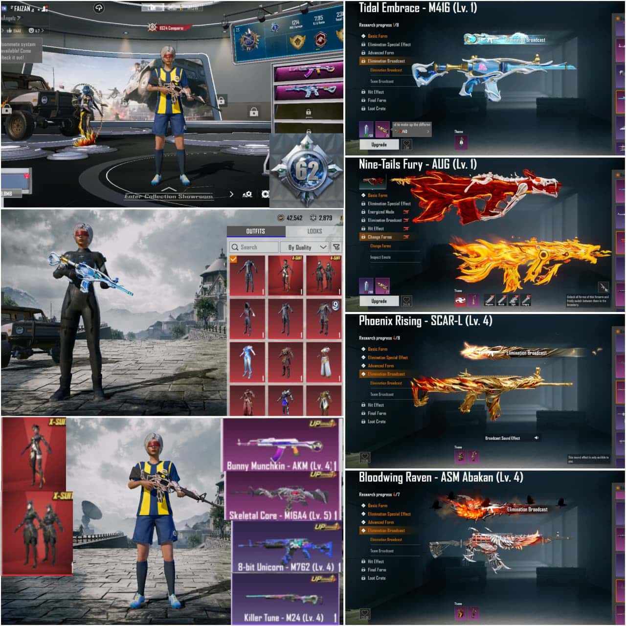 82.8 COLLECTION | PHARAOH X-SUIT (7-STAR) + 4X X-SUITS | 100+ LAB GUNS (24X MAX + 16 CRATES) | 22X ULTIMATES | YELLOW BAPE & DOUBLE MUMMIES