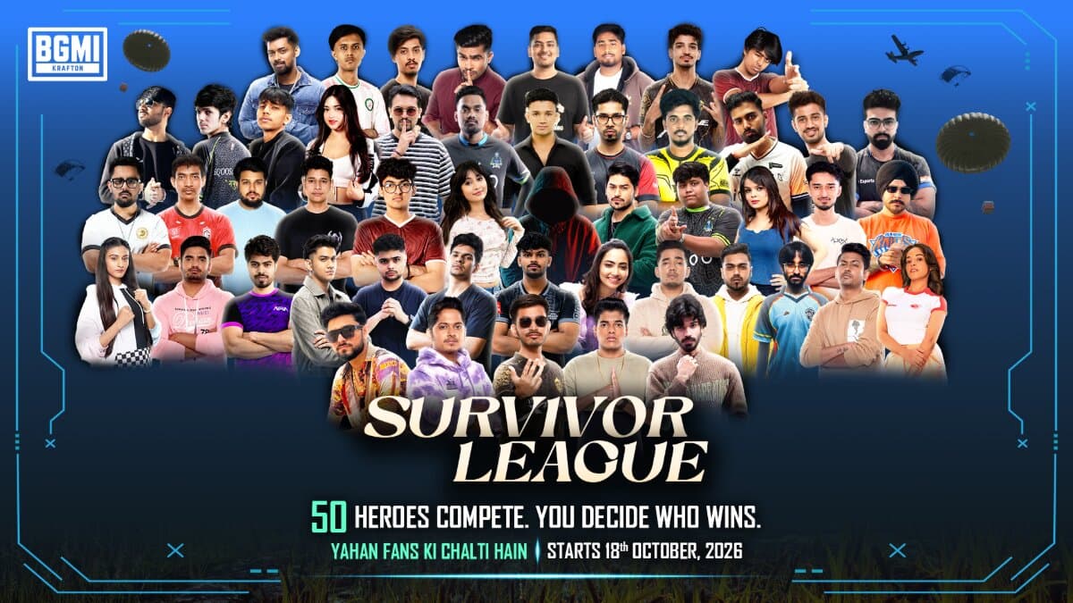 BGMI Survivor League: 50 Creators Battle for ₹70 Lakh [Confirmed]