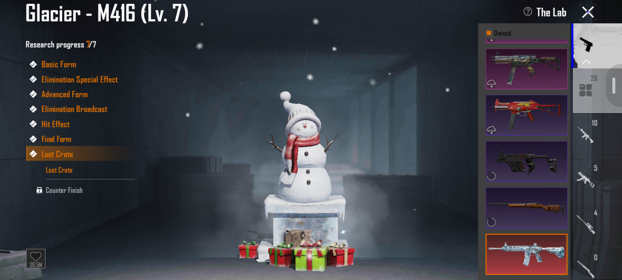 Level 73 and collection level 54