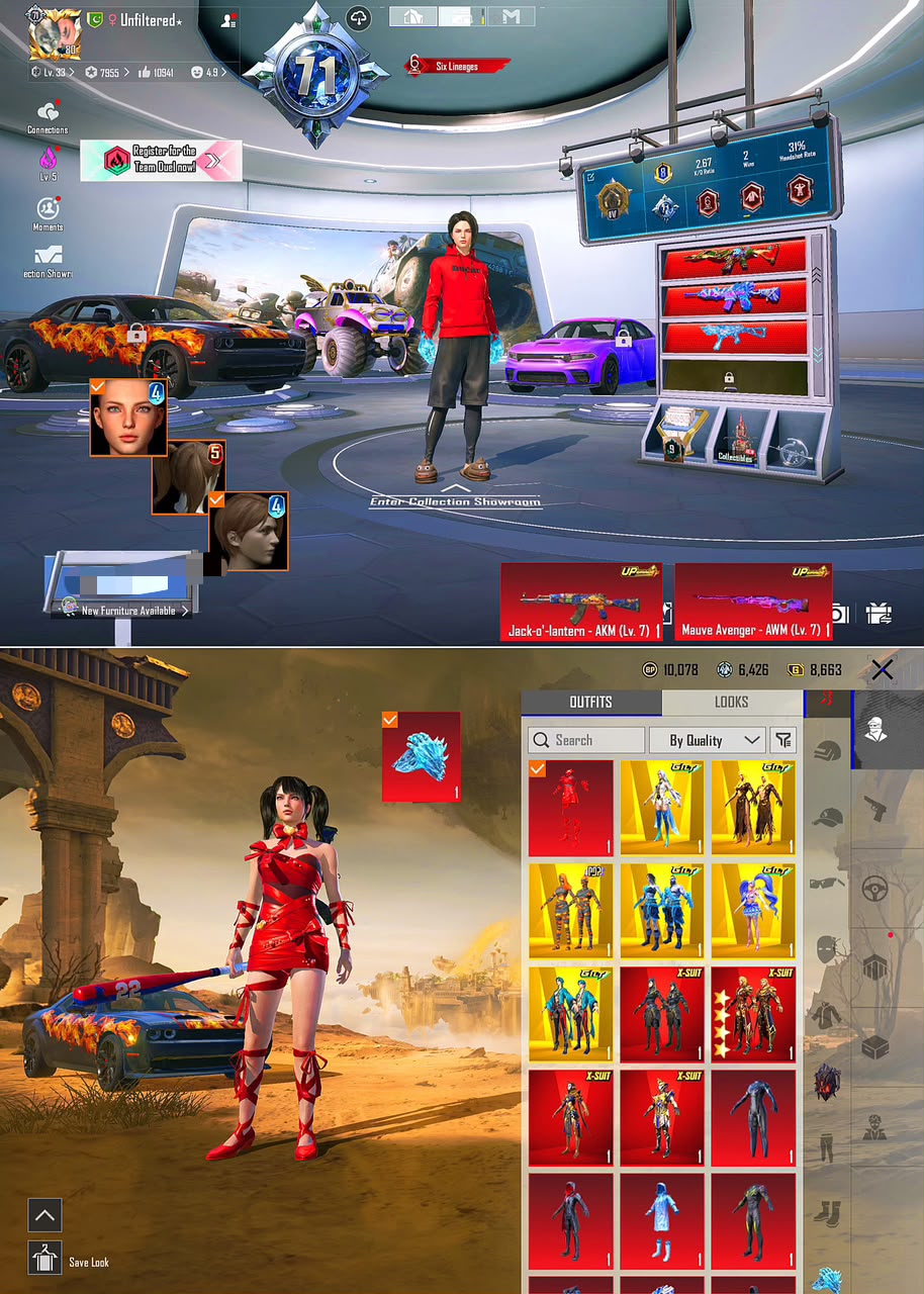 LEVEL 71 COLLECTION | LVL 4 X-SUIT | 64X LAB GUNS (5X MAX + 15 KILL MSGS) | 9X ULTIMATES | 2X SPORTS CARS + GLACIER GLOVES, S4 FACE 🔥