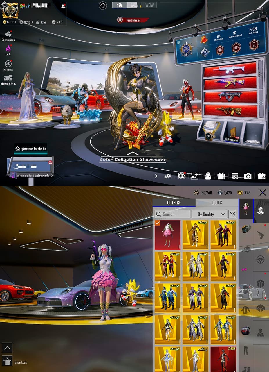 CL 78.5 COLLECTION | LVL 7 MAX X-SUIT + LVL 4 BLOOD RAVEN | 15X LAB GUNS (MAX CRATES) | 3X SUPERCARS + S4 FACE & BEARD 🔥