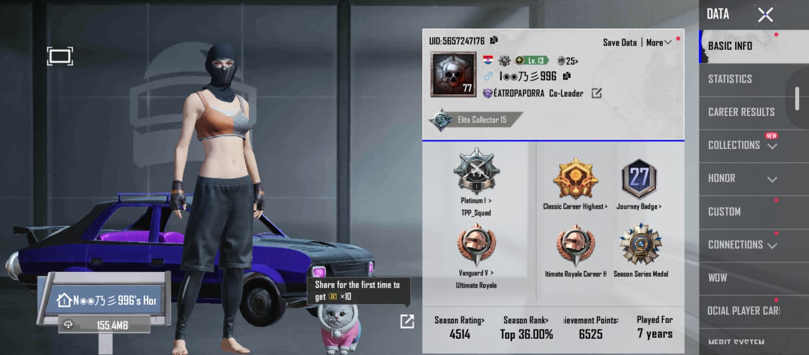 LEVEL 55 COLLECTION | NUMINOUS EMPEROR | 65 MYTHICS | SEASON 2 MASK | OG EMOTES 🔥🎮