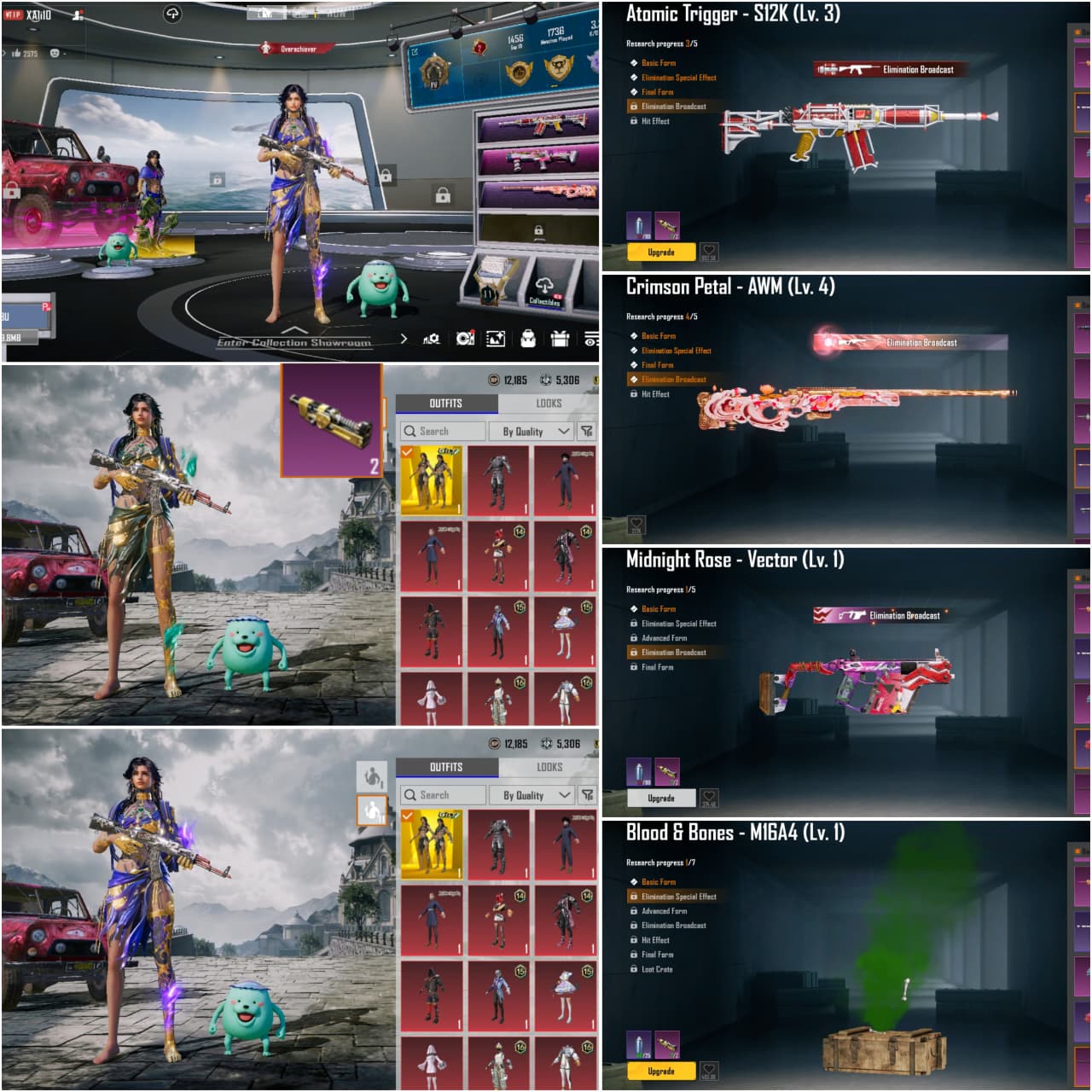 LEVEL 42 COLLECTION | ULTIMATE SET UNLOCKED | 11X LAB GUNS (AWM LVL 4 KILL MSG + S12K) | 33+ MYTHICS 🚀