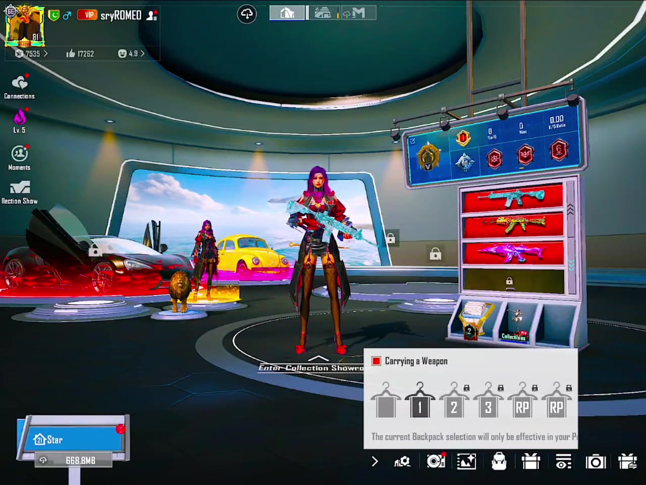 LEVEL 66 COLLECTION | VAMPYRA COUNTESS ULTIMATE | 46X LAB GUNS (8X MAX + 6X KILL MSG) | MCLAREN ZENITH BLACK, S4 HAIR