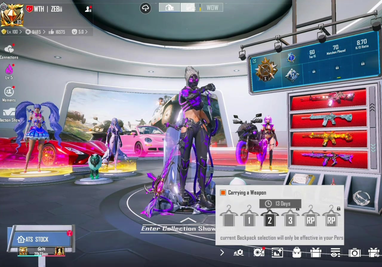73.8 COLLECTION • 8X X-SUITS • 64X LAB GUNS (4X MAX M416 + 10 KILL MESSAGES) • 23X ULTIMATES • SSC TUATARA