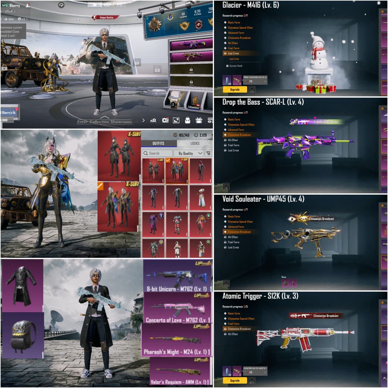 LEVEL 59 COLLECTION | 2X X-SUITS | 28X LAB GUNS (GLACIER M4 (LVL 6) + 2 KILL MSGS) | 85+ MYTHICS | CITY DEFENDER 🔥