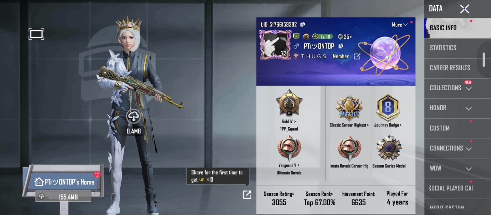 🔥 LEVEL 72 COLLECTION 51 | 50X MYTHICS | LAB UPGRADE WEAPONS | SINGLE MAIL 🛡️