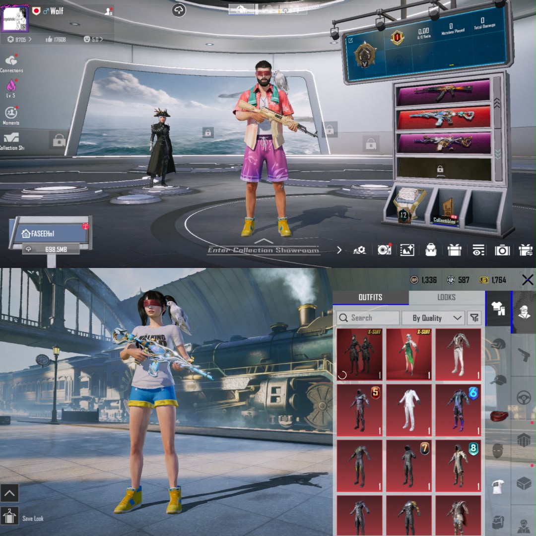 LEVEL 72 COLLECTION | DUO X-SUITS | 40X LAB GUNS (M4 TIDAL & AKM MAX + 17 KILL MSGS) | S7 BEARD & NEW FACE 🔥
